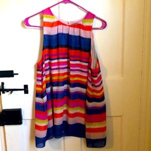 Beautiful Vince Camuto colorful striped top